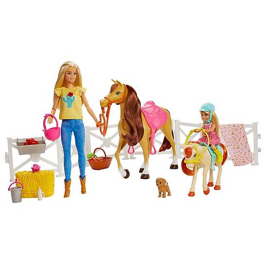 Order Mattel 20-Piece Barbie® Hugs 'n Horses Playset and Accessories food online from Bed Bath & Beyond store, Kansas City on bringmethat.com