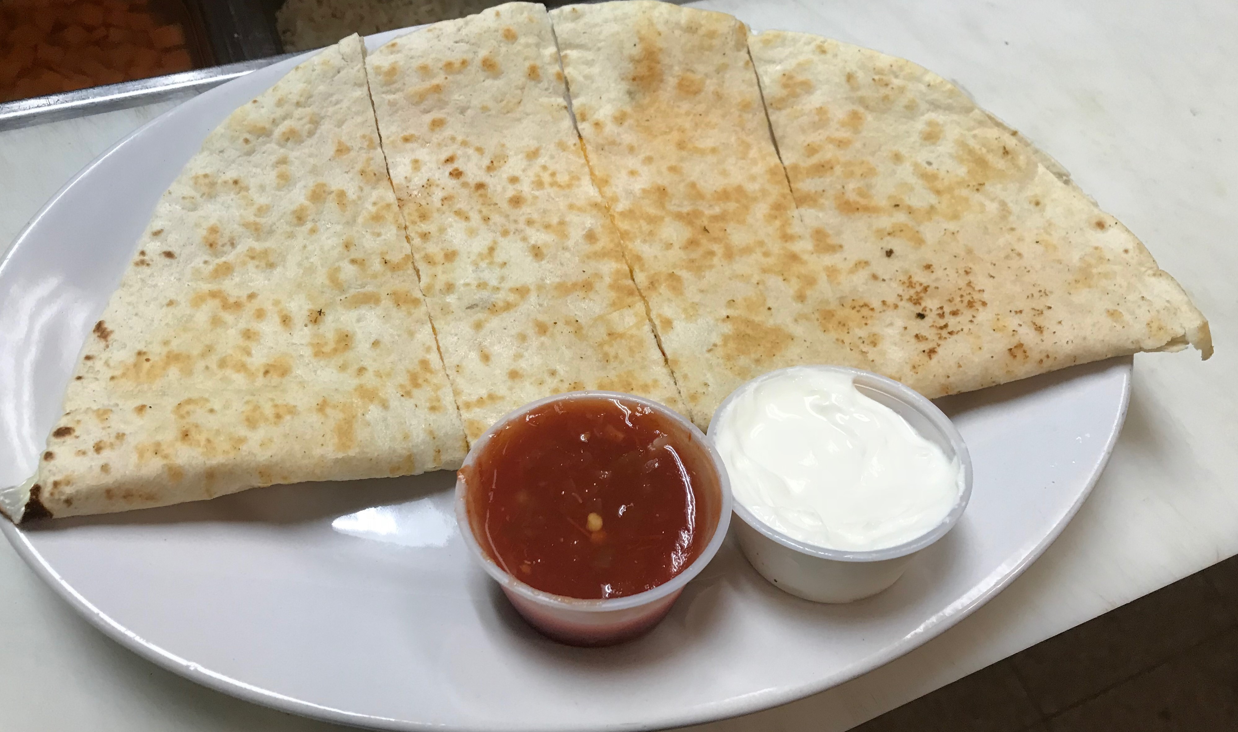 Order Cheese Quesadilla food online from The Wrap Shack On The Square store, Philadelphia on bringmethat.com