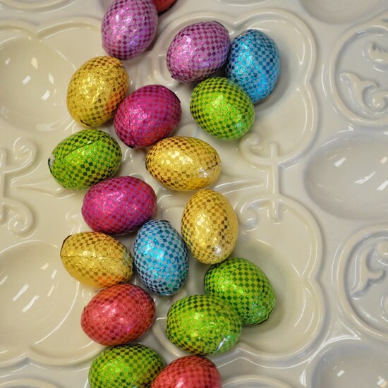 Order Foil Eggs, Milk Chocolate with Crisped Rice food online from Philadelphia Candies store, Hermitage on bringmethat.com