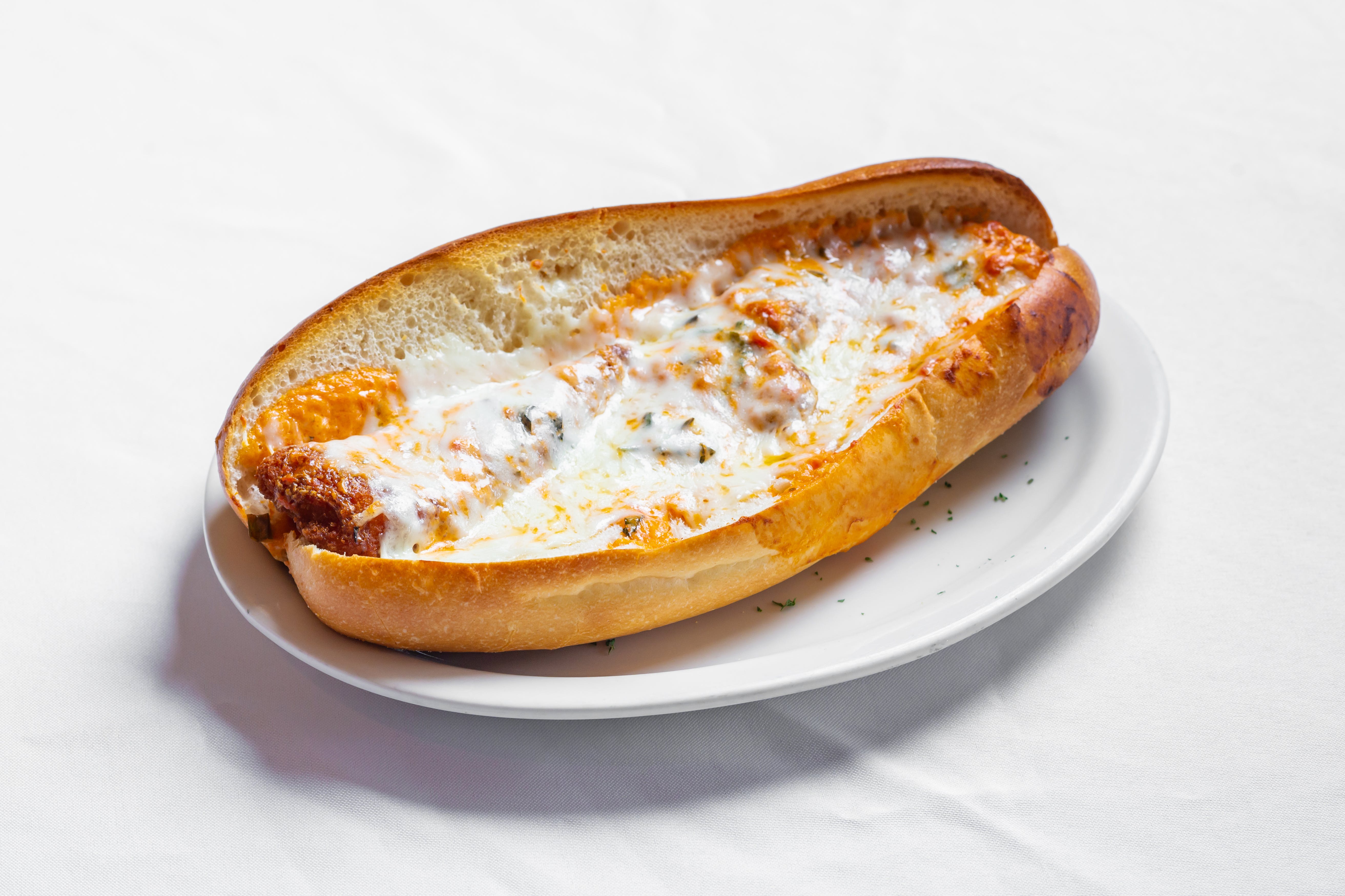 Order Crispy Chicken Parmigiana Sub - Sub food online from Uncle Sal Pizza Ii store, Sparta Township on bringmethat.com