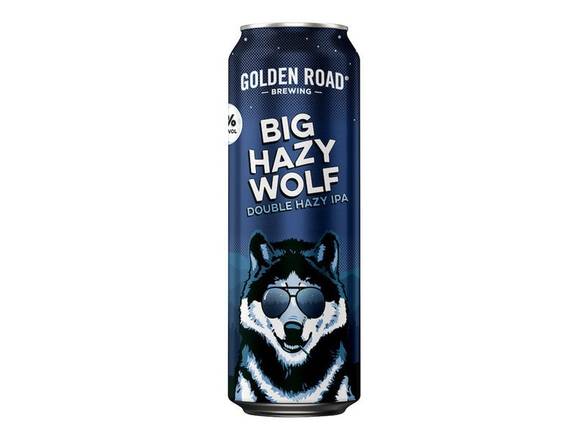 Order Golden Road Big Hazy Wolf DIPA - 19.2oz Can food online from Shell Beach Liquor & Deli store, Pismo Beach on bringmethat.com