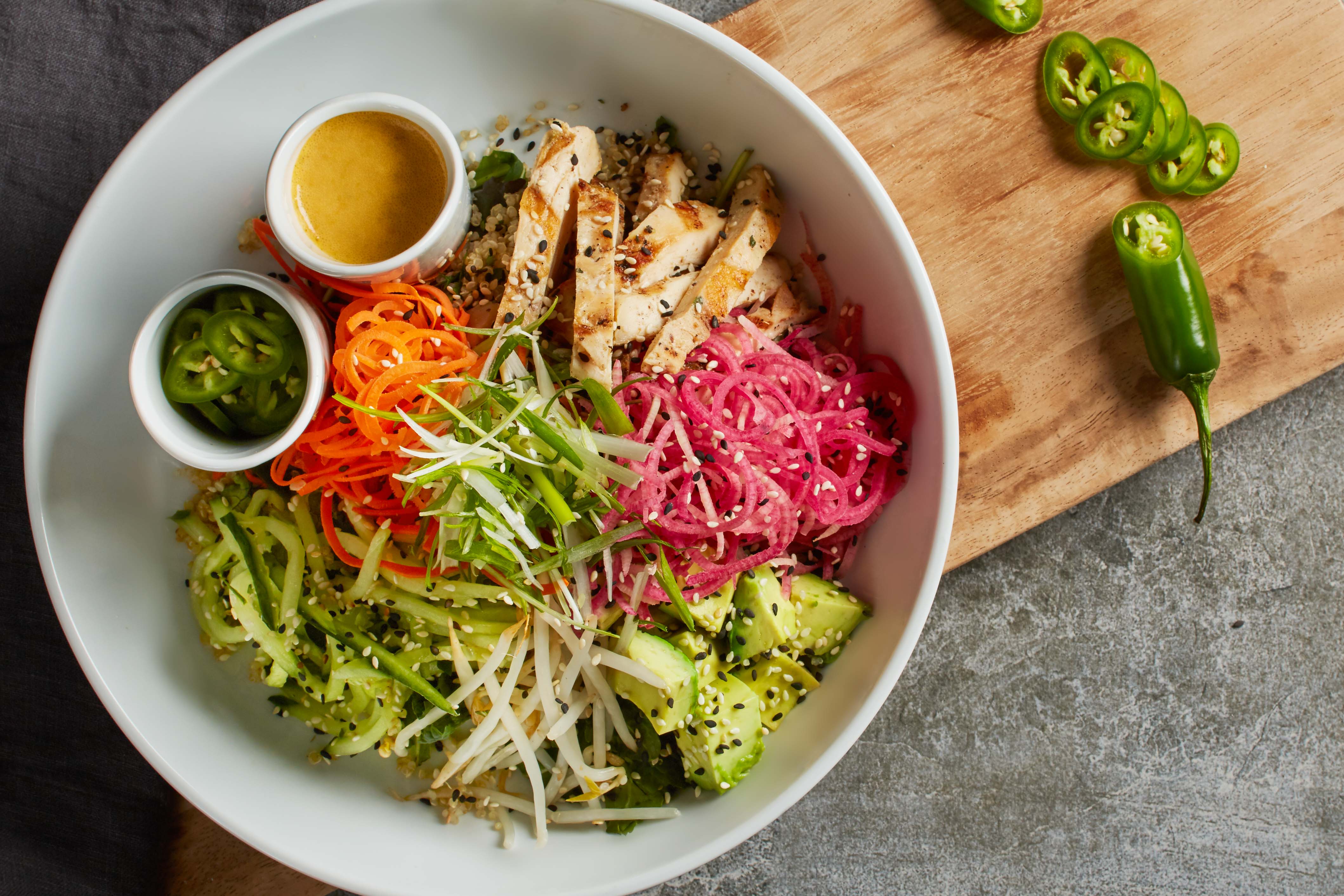 Order Banh Mi Bowl food online from California Pizza Kitchen - River City Dr store, Jacksonville on bringmethat.com