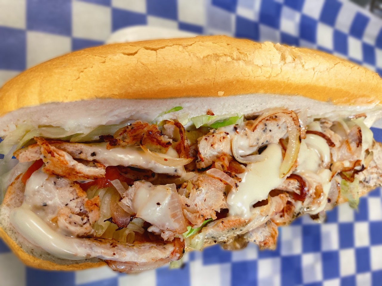 Order Grilled Chicken Sub food online from Village Pizza & Seafood store, Santa Fe on bringmethat.com