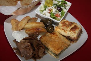 Order   Alexi's Platter food online from Zorbas Fine Greek Cuisine store, Albuquerque on bringmethat.com