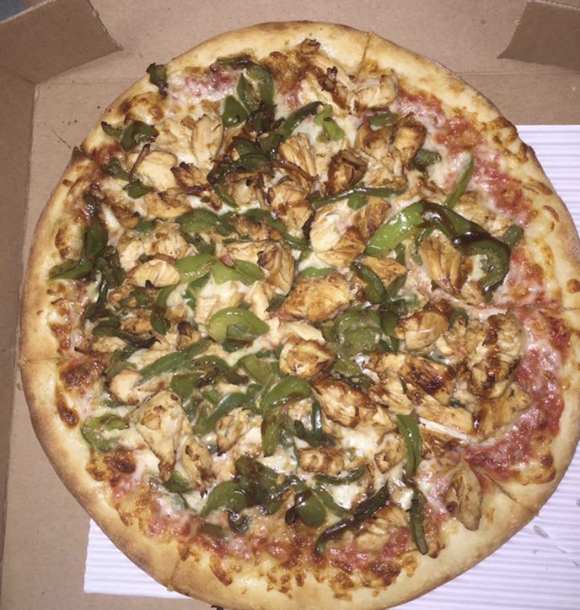 Order 4. Grilled Chicken Pizza food online from Galaxy Pizza store, Philadelphia on bringmethat.com