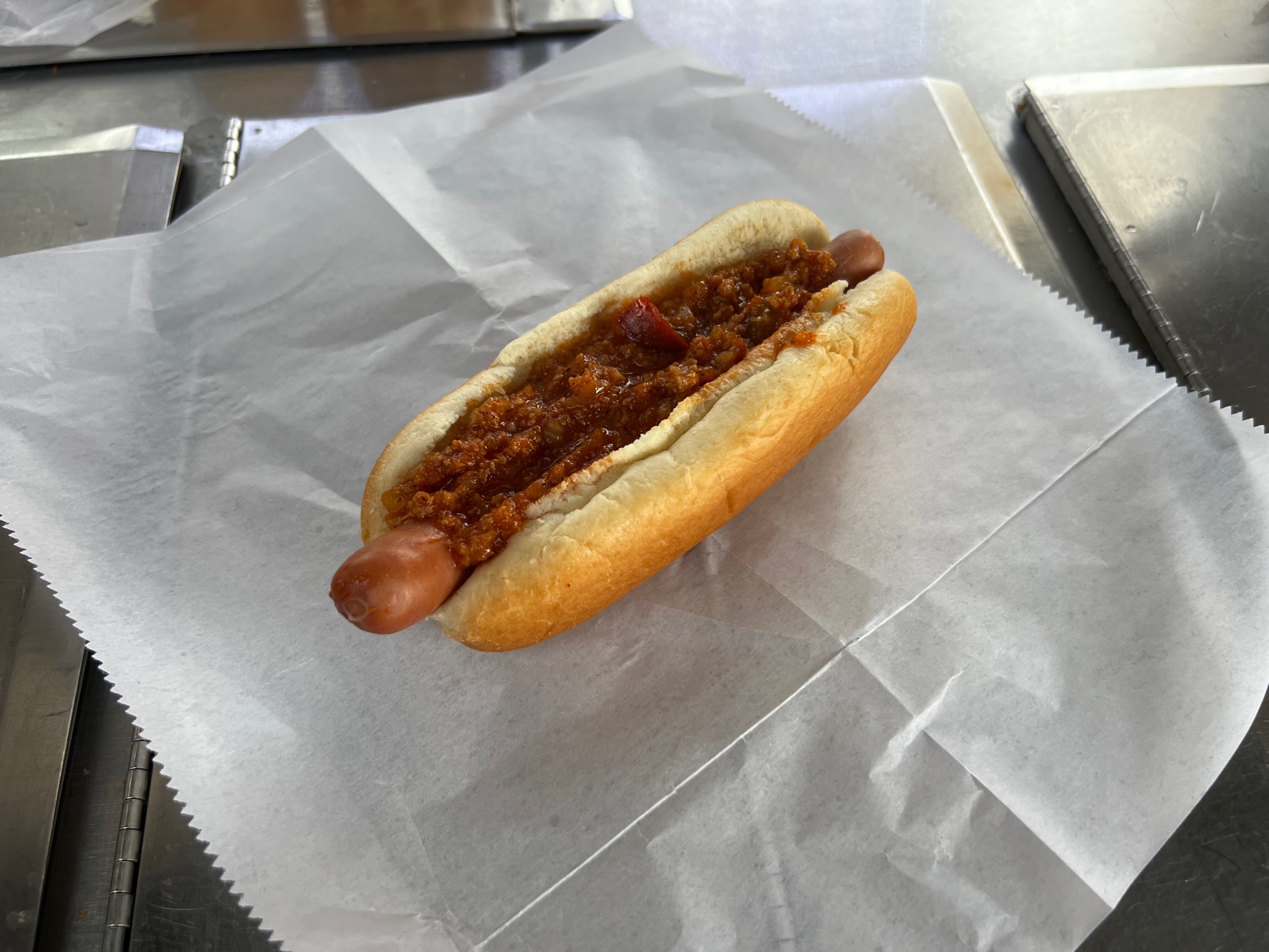 Order Chili Dog food online from Tony's Hot Dogs store, Newark on bringmethat.com