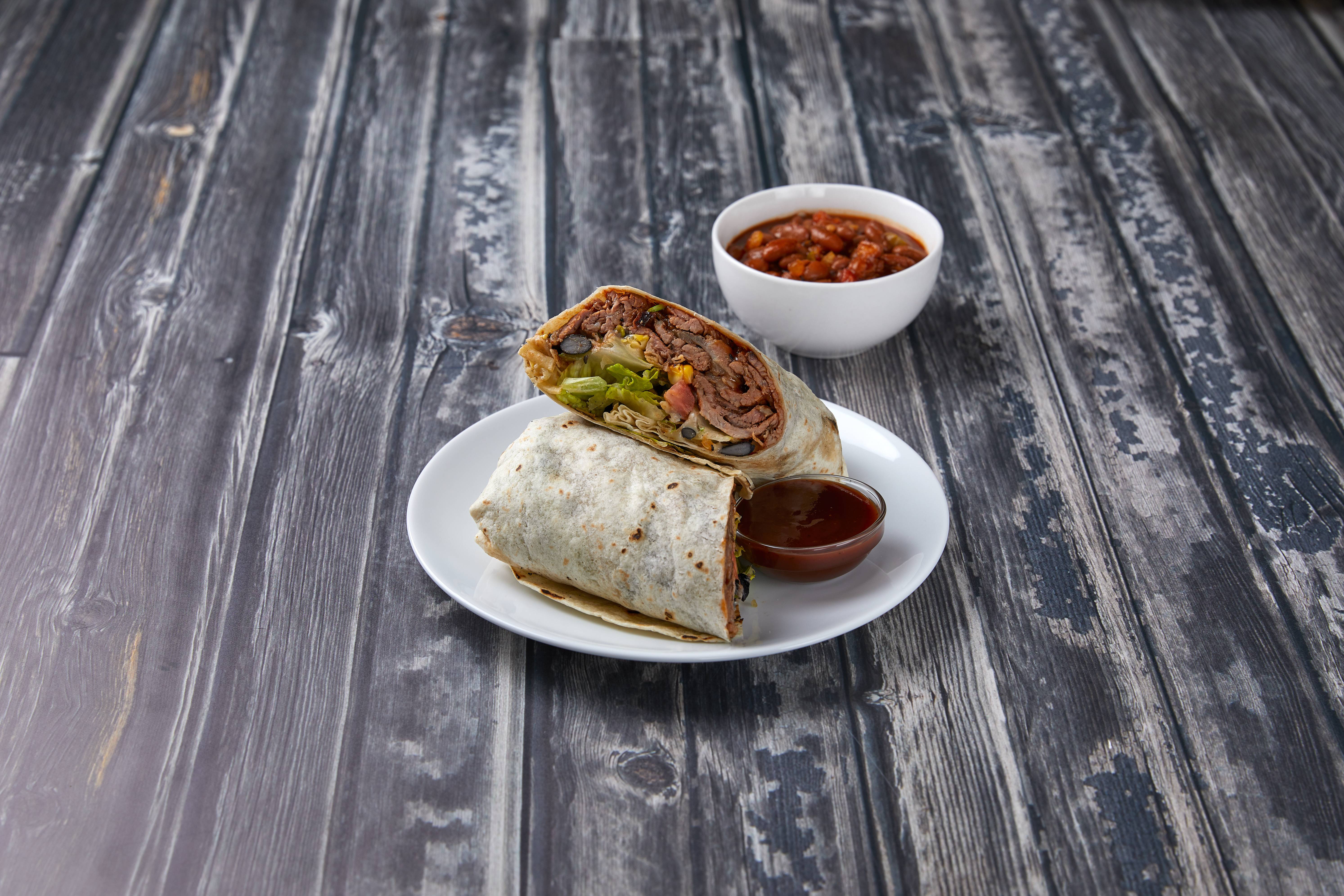 Order BBQ Wrap food online from Bandits Grill & Bar store, Thousand Oaks on bringmethat.com