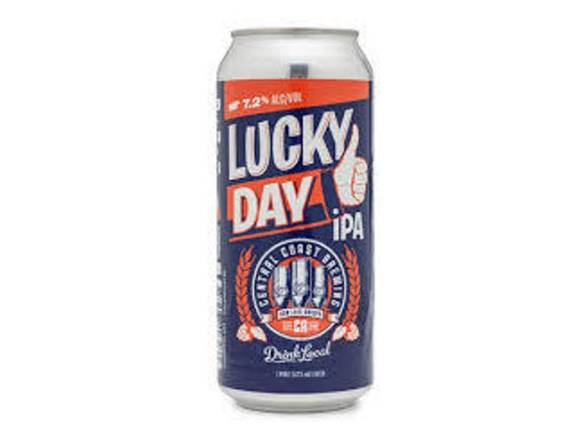 Order Central Coast Luck Day IPA - 4x 16oz Cans food online from Shell Beach Liquor & Deli store, Pismo Beach on bringmethat.com
