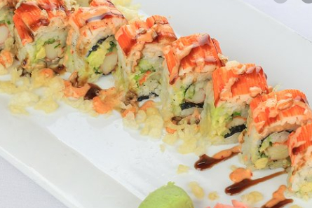Order Crab and Shrimp Roll food online from Fujiyama Hibachi & Sushi store, McAllen on bringmethat.com