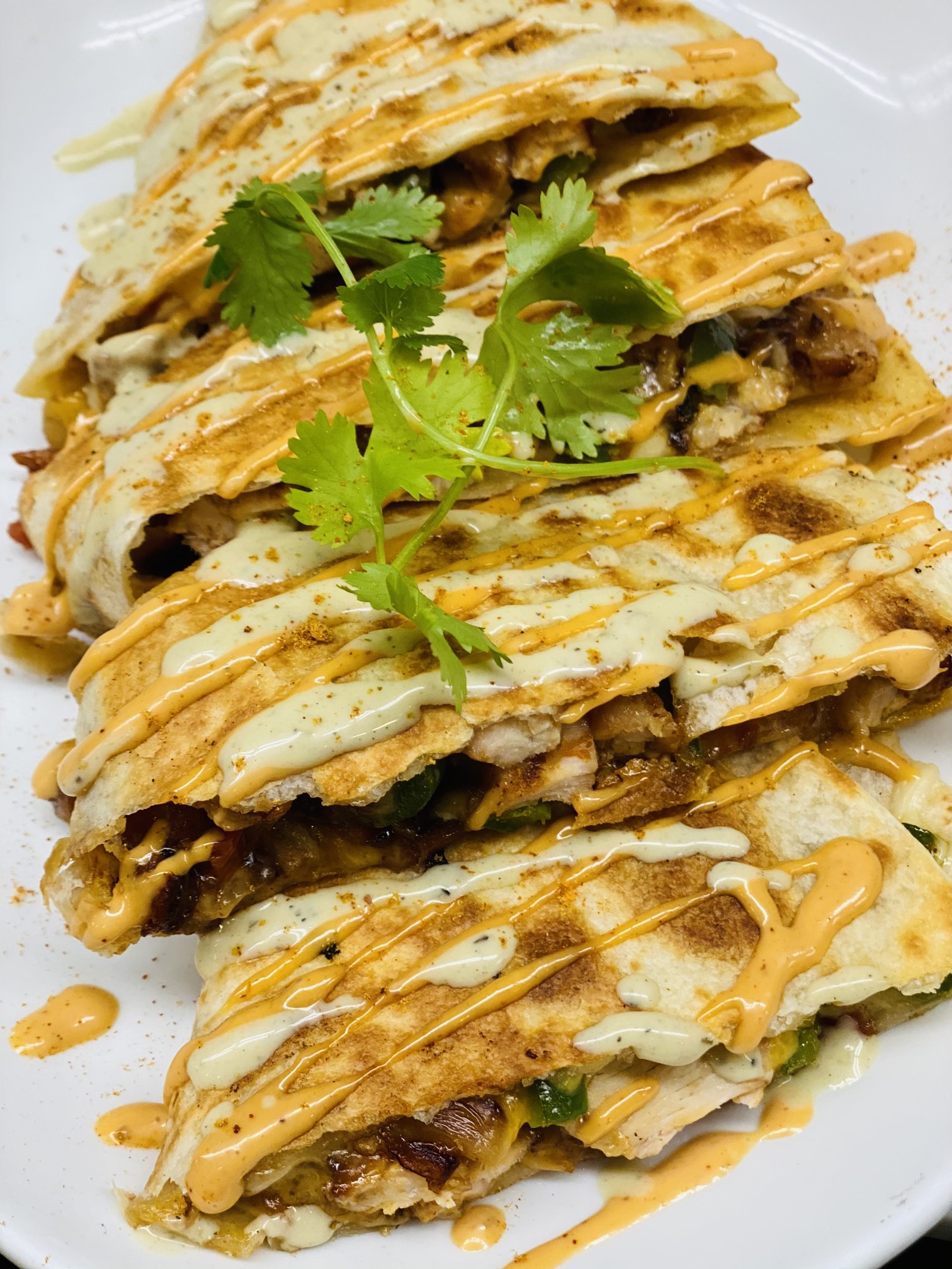 Order *NEW* CHICKEN QUESADILLA food online from State Street Cafe store, North Haven on bringmethat.com