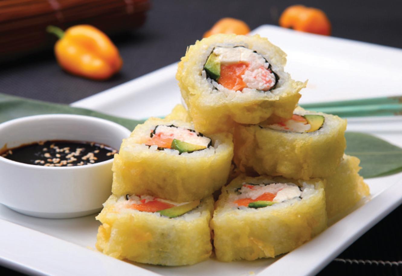 Order Golden Salmon Roll food online from Kopan Ramen 2 And Tofu House store, Burbank on bringmethat.com
